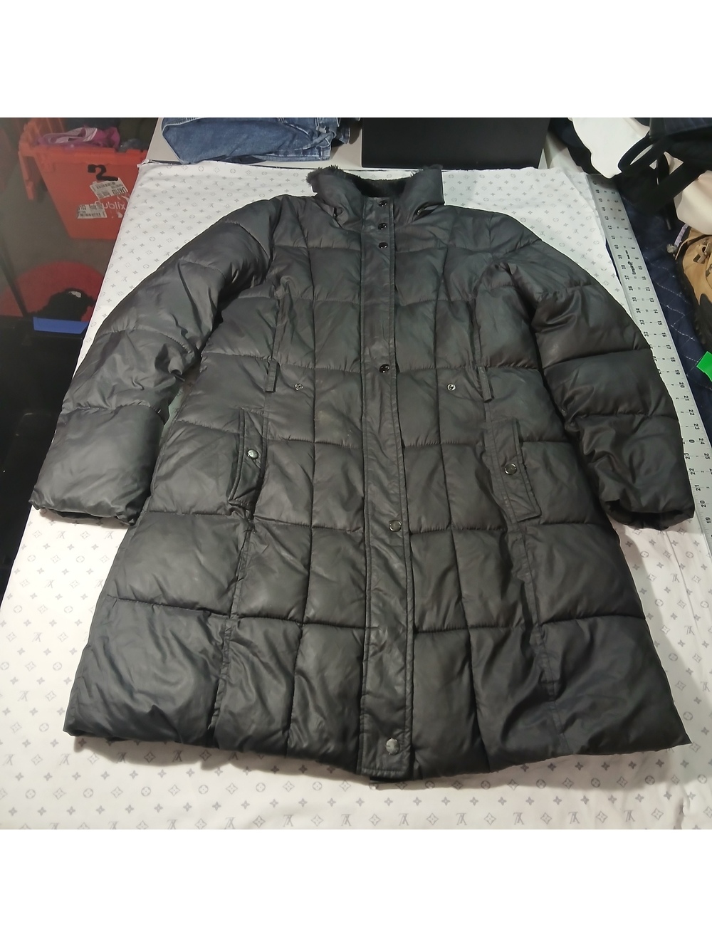 Lauren Ralph Lauren Black Long Puffer Coat Womens Medium Winter Classic